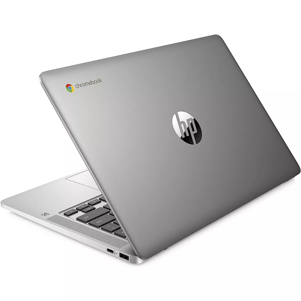 HP Chromebook 14-inch HD Laptop, Intel Celeron N4000 (1.10 GHz) 4GB RAM, 64 GB eMMC SSD (14a-na0010ca, Mineral Silver)