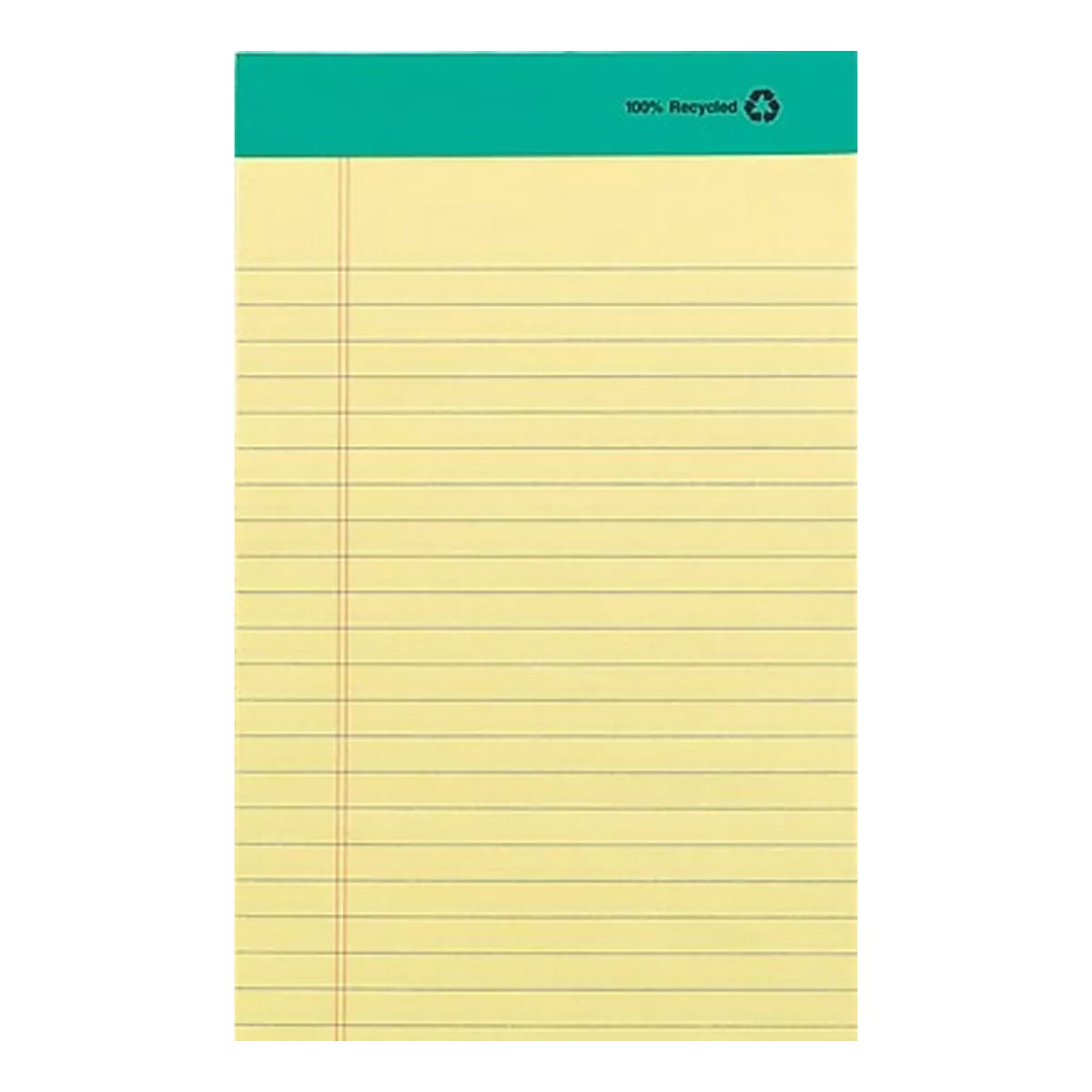 MyOfficeInnovations 100% Recycled Narrow Ruled Perforated Notepads Canary 5
