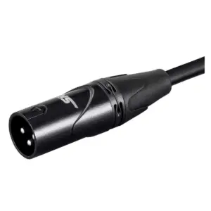 Monoprice Starquad XLR Microphone Cable - 3 Feet - Black | XLR-M to XLR-F, 24AWG, Optimized for Analog Audio - Gold Contacts - Stage Right Series