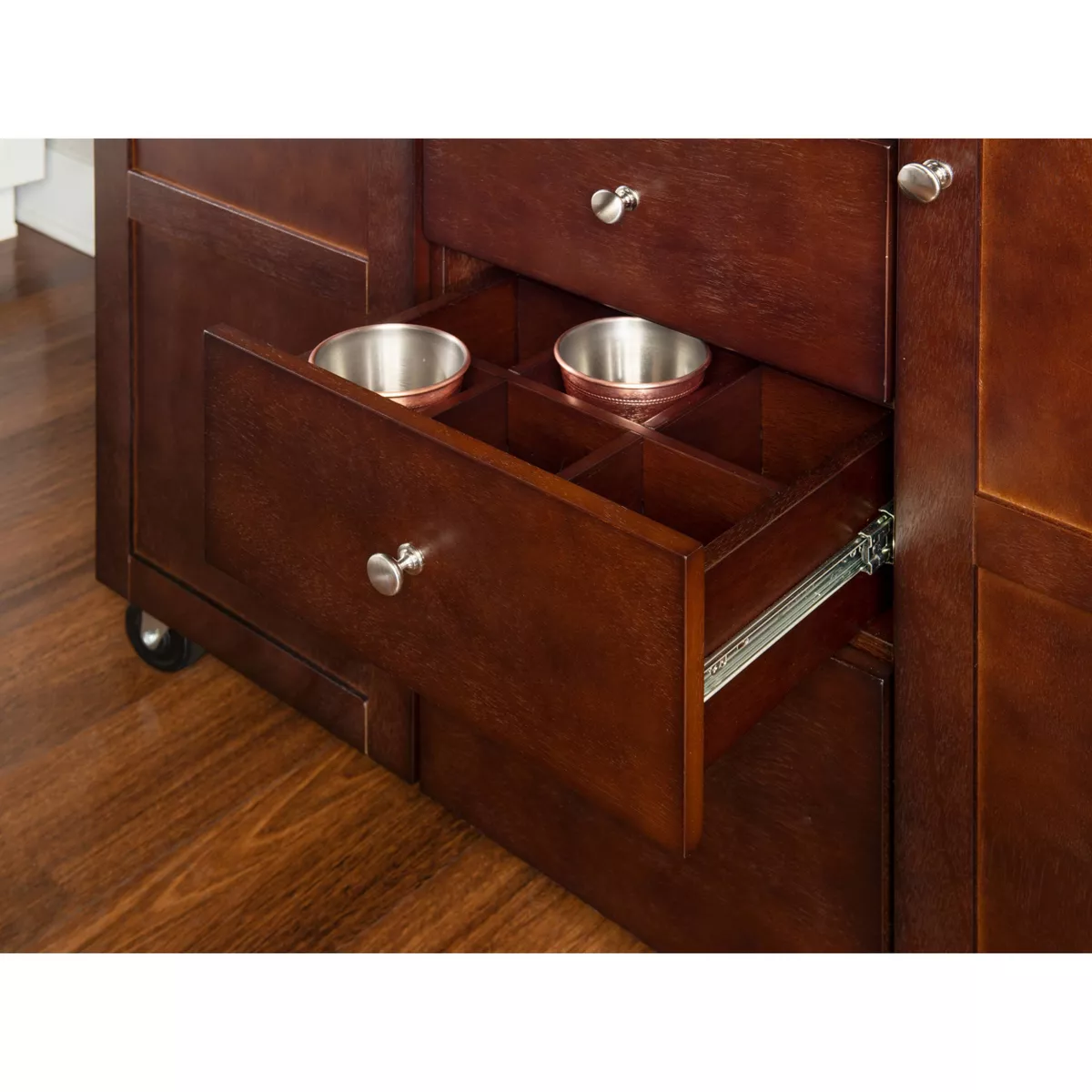 Alanis Kitchen Cart Espresso - Linon