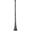 John Timberland Outdoor Post and Cap Base Black Iron Pole 76 3/4" for Exterior House Porch Yard