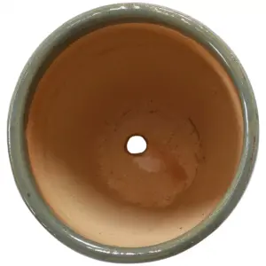 Sunnydaze Resort Outdoor/Indoor High-Fired Glazed UV- and Frost-Resistant Ceramic Flower Planters with Drainage Holes - 10