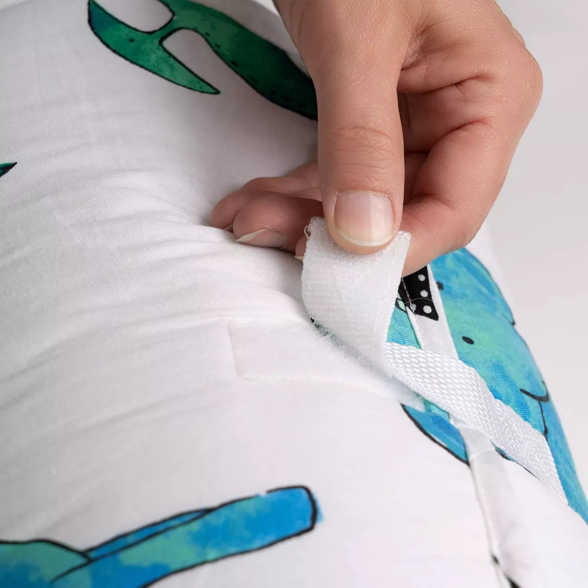 JumpOff Jo Toddler Nap Mat - Children's Sleeping Bag with Removable Pillow for Preschool, Daycare, and Sleepovers - 43 x 21 Inches - Tiny Dinosaurs