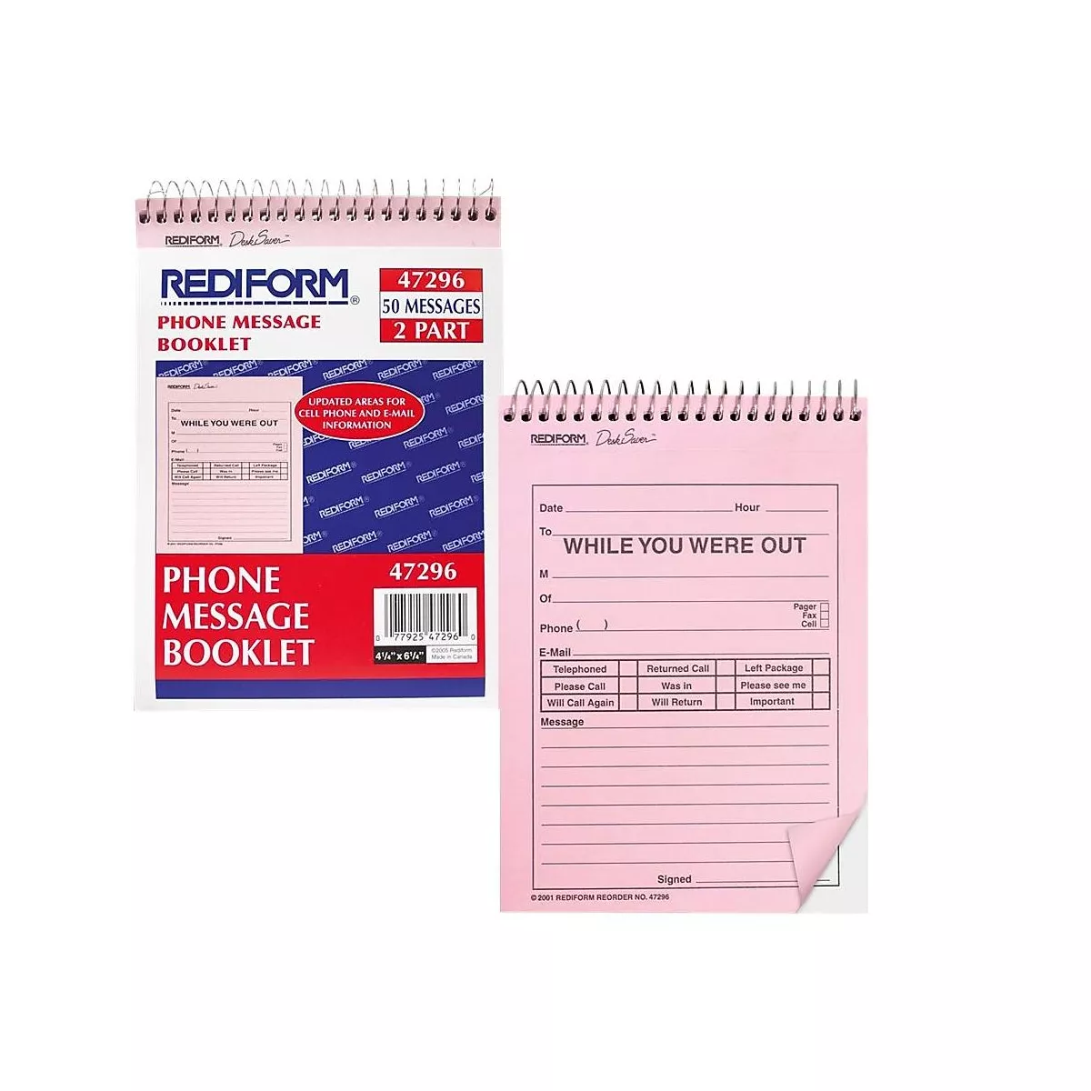 Rediform While You Were Out Message Pad 4.25