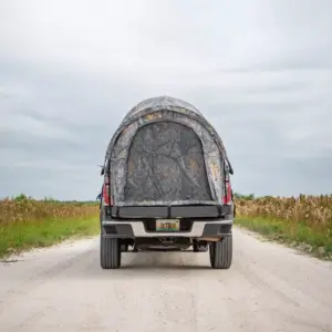 Napier Backroadz Vehicle Specific Compact Short Truck Bed Portable 2 Person Outdoor Camping Tent with Convenient Carry Bag, Camouflage