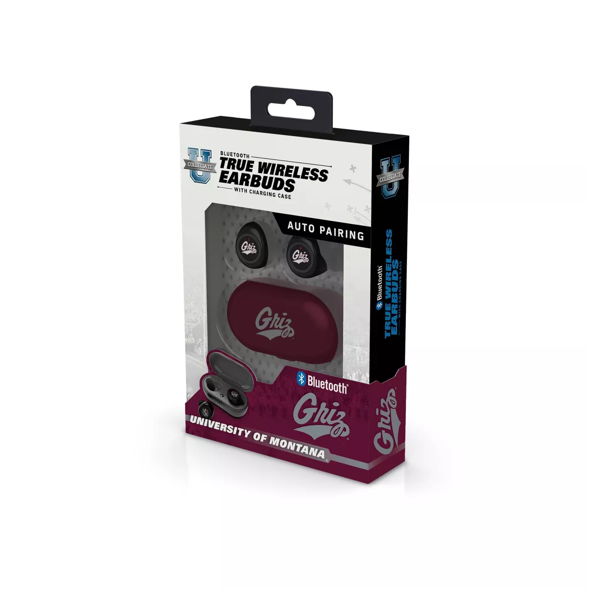NCAA Montana Grizzlies True Wireless Bluetooth Earbuds