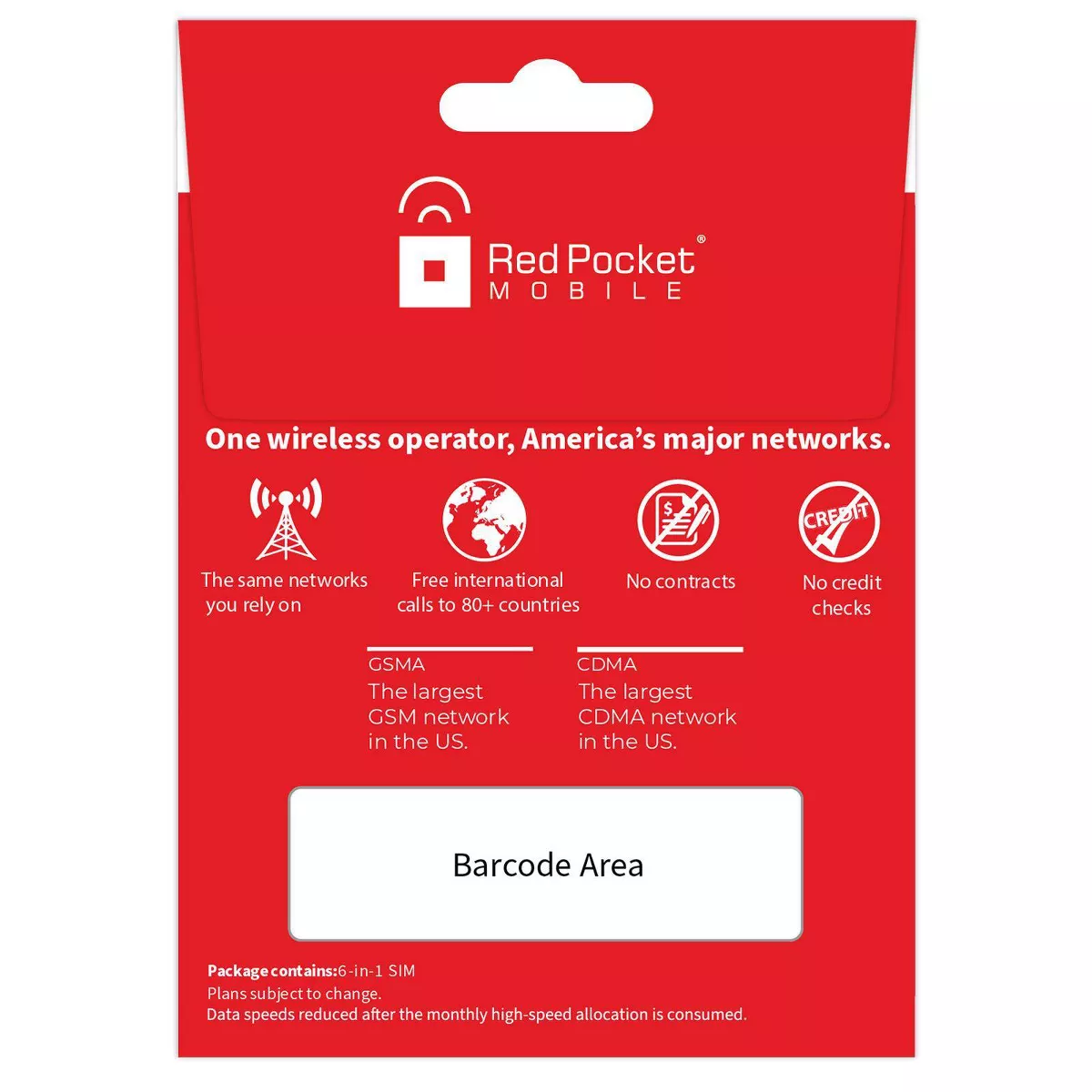 Red Pocket SIM Kit Starter Kit