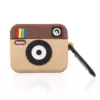 Insten Cute 3D Silicone Case For AirPods Pro, Patina Camera Cartoon Cover with Keychain