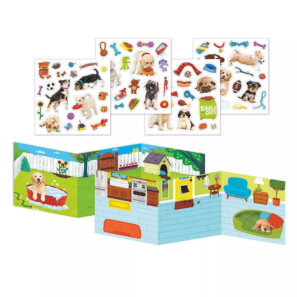 MindWare My Pet Puppy Reusable Sticker Tote - Stickers - 67 Pieces