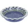 Blue Rose Polish Pottery Brienna Pie Plate