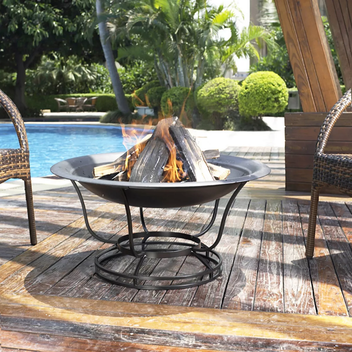 Buckner Firepit - Black - Crosley