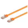Monoprice Cat7 Ethernet Network Patch Cable - 1 feet - Orange | 26AWG, Shielded, (S/FTP) - Entegrade Series