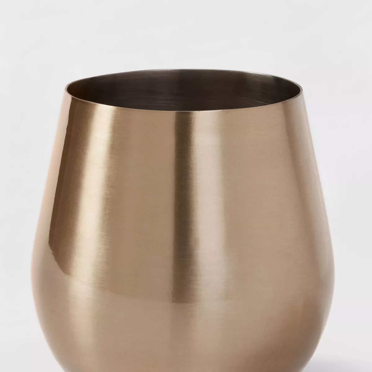 18.3oz Stainless Steel Stemless Wine Glass Gold - Threshold™