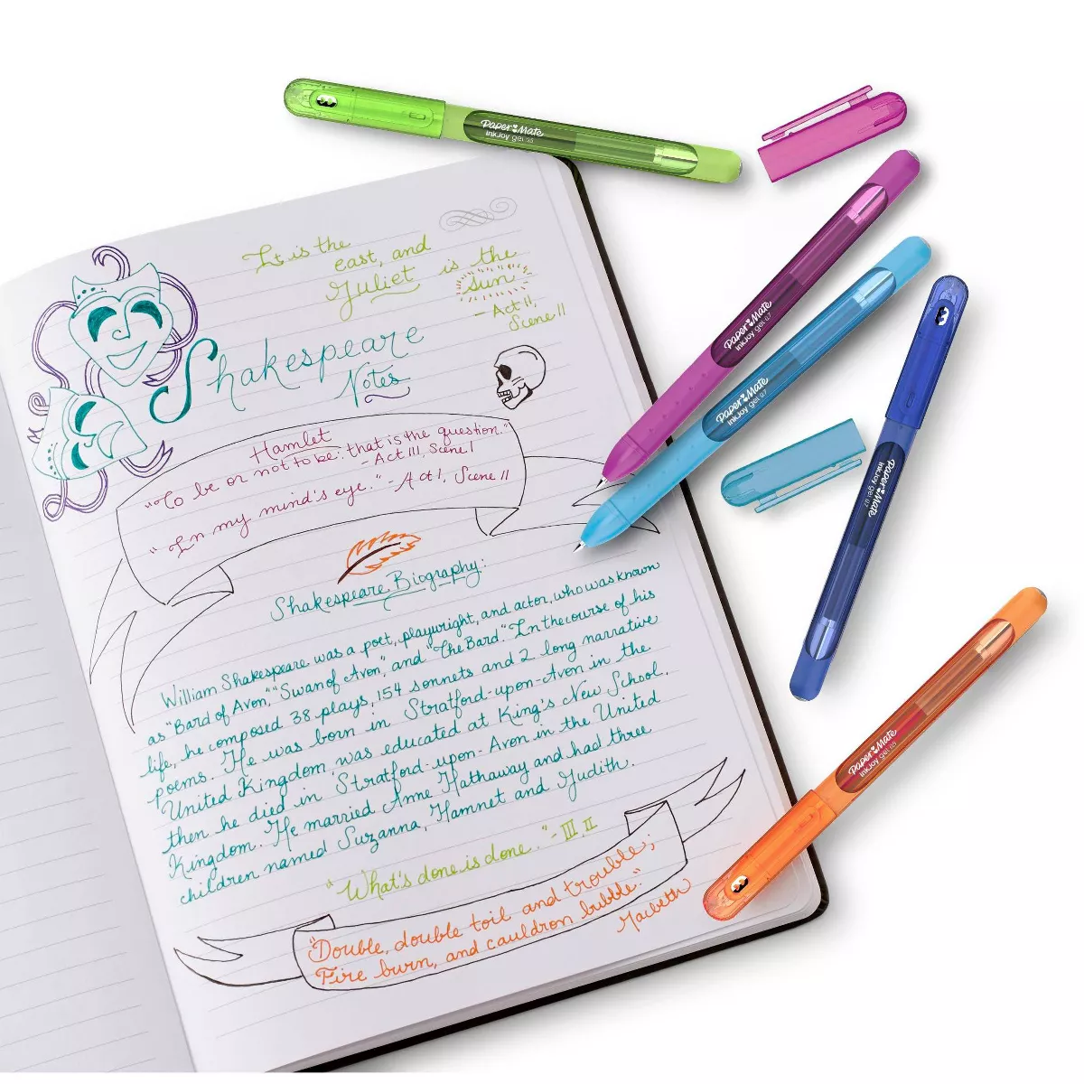 Paper Mate InkJoy 3pk Gel Pens Multicolor