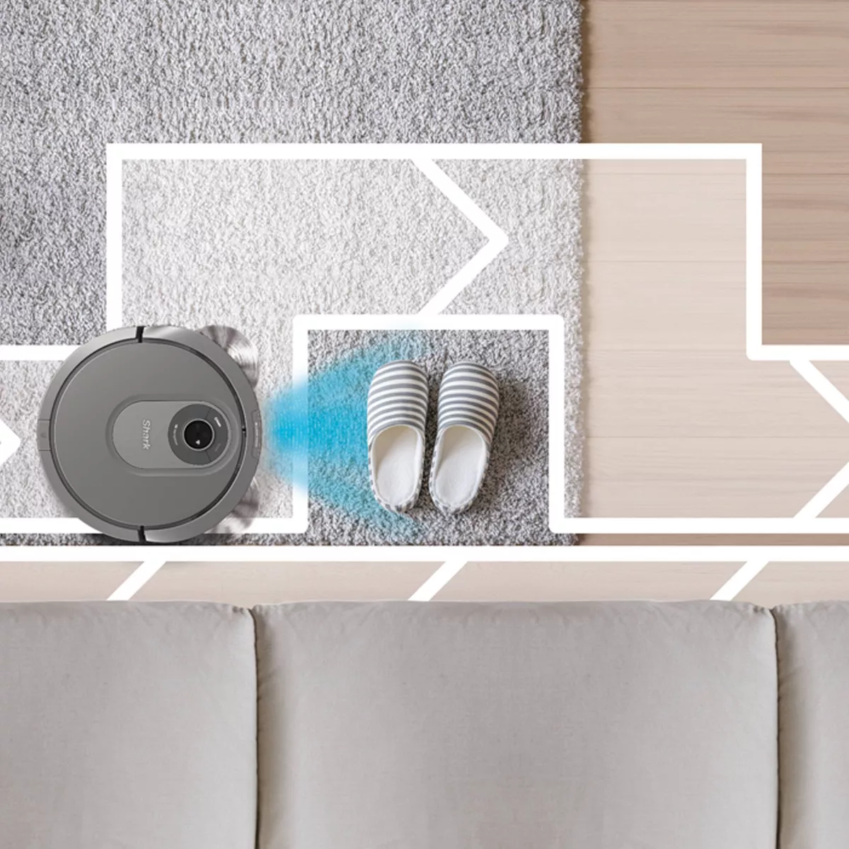 Shark AI Wi-Fi Connected Robot Vacuum with Advanced Navigation -RV2011