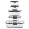Rubbermaid 10pc Brilliance Glass Food Storage Set