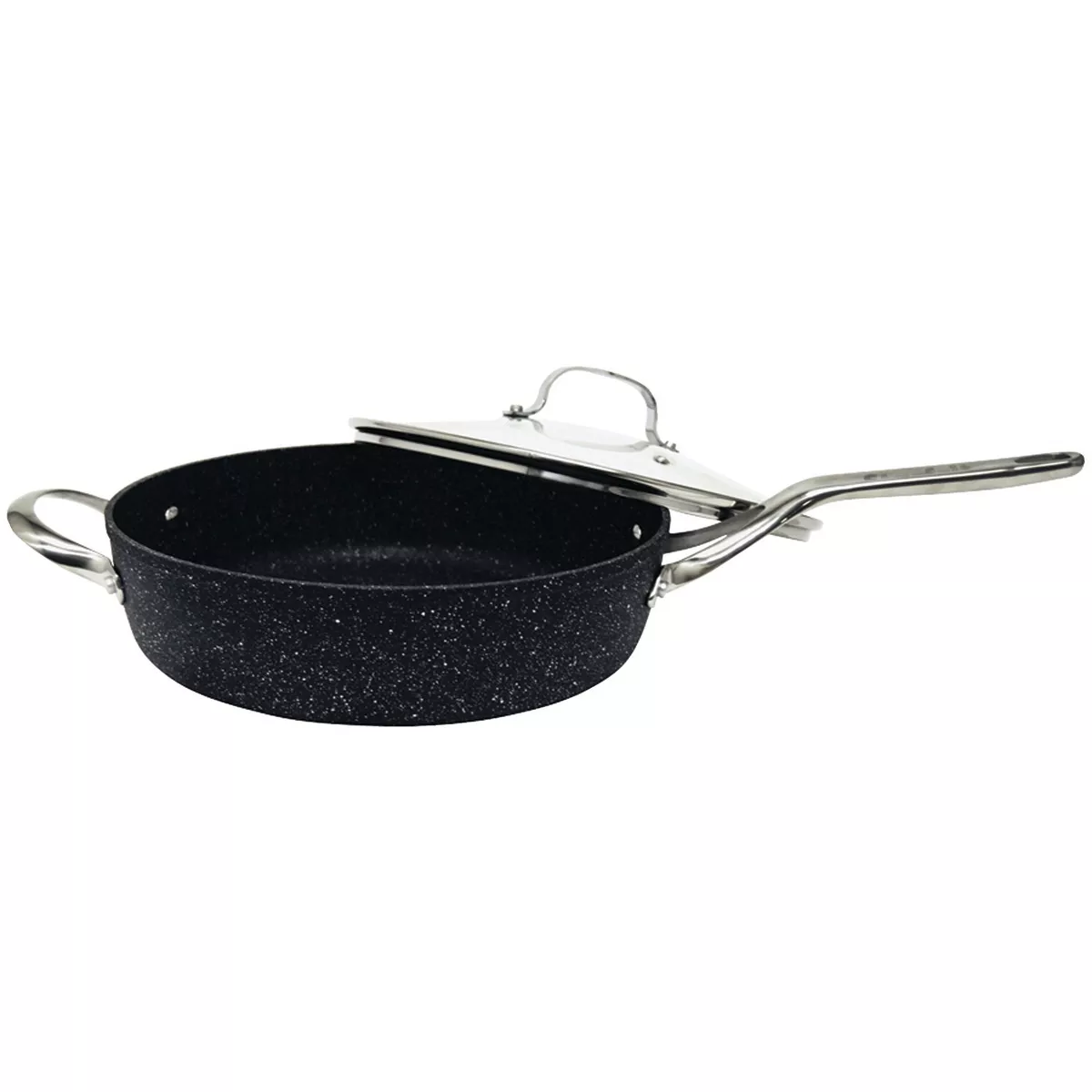 The Rock Deep Fry Pan with Glass Lid - 11