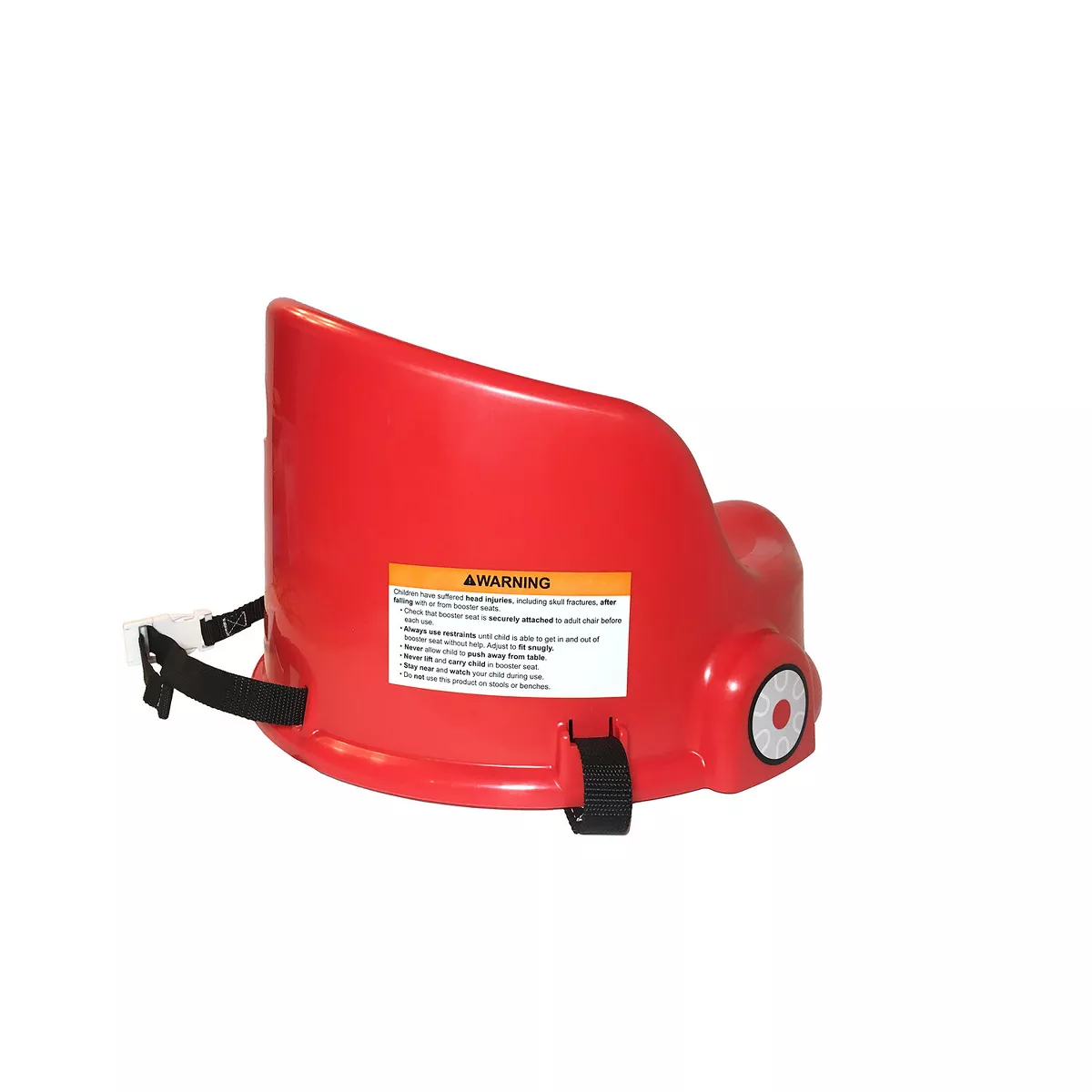 Little Tikes 15-Inch Cozy Coupe Car Secure Kids Plastic Table Chair Booster Seat with 3-Point Safety Harness and 2 Fastening Straps, Red
