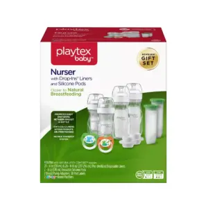 Playtex Nurser Liner/Silicone PODS Baby Bottle Gift Set