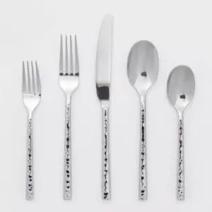20pc Stainless Steel Marsio Hammered Silverware Set - Project 62™