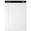 TOPS Docket Ruled Perforated Pads 8 1/2 x 11 3/4 White 50 Sheets Dozen 63410