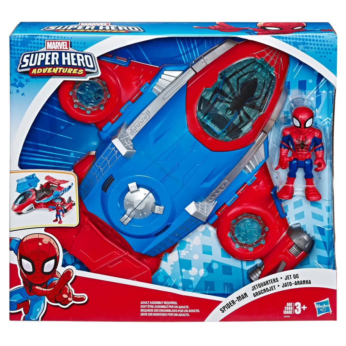 Playskool Heroes Marvel Super Hero Adventures Spider-Man Jetquarters