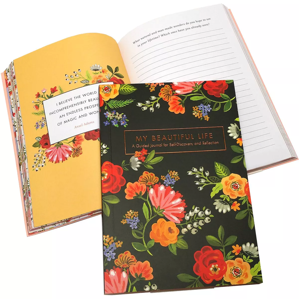 Green Inspired My Beautiful Life Guided Journal