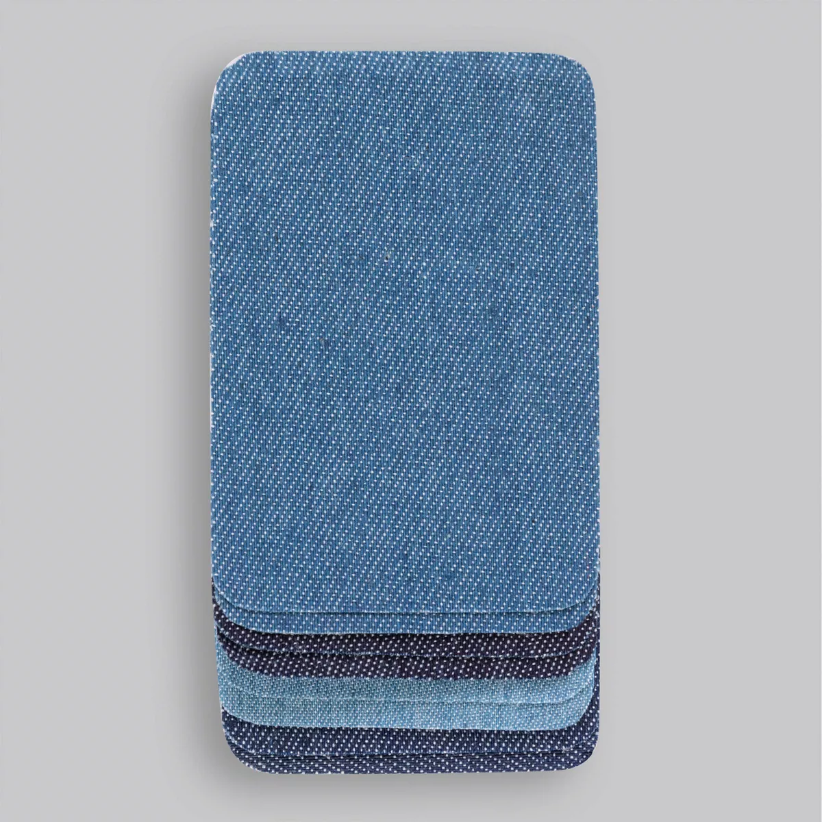 Fiskars 8pc Denim Iron Patches Blue