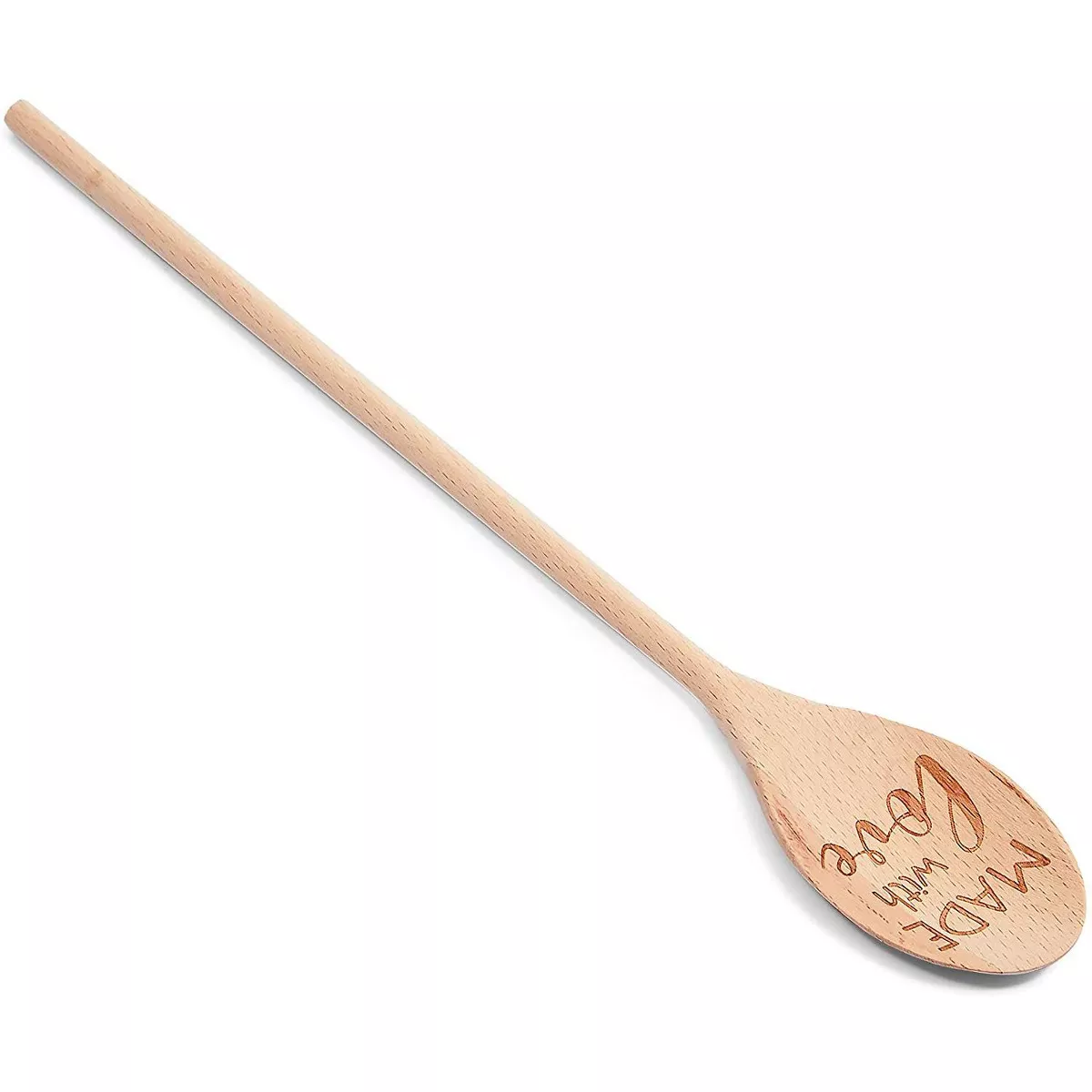 Farmlyn Creek Wooden Spoons for Cooking, Made with Love (14 In)
