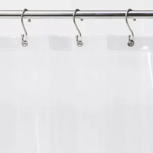 Stall Size Medium Weight PEVA Shower Liner Clear - Made By Design™
