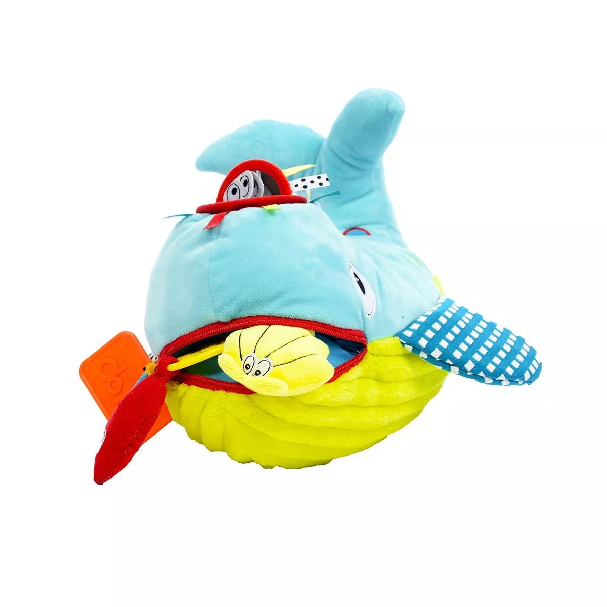 Dolce Play & Learn Whale Stuffed Animal And Plush Toy