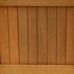 Sunnydaze Outside Meranti Wood Outdoor Planter Box with Teak Oil Finish for Garden, Porch and Patio - 16