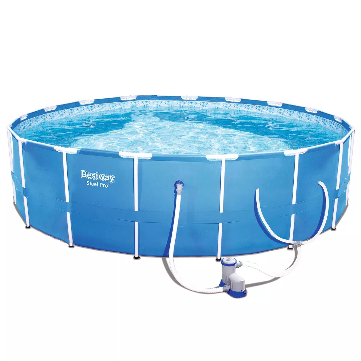 Bestway Steel Pro 12ft x 30in Frame Above Ground Pool Set with Pump and Cover