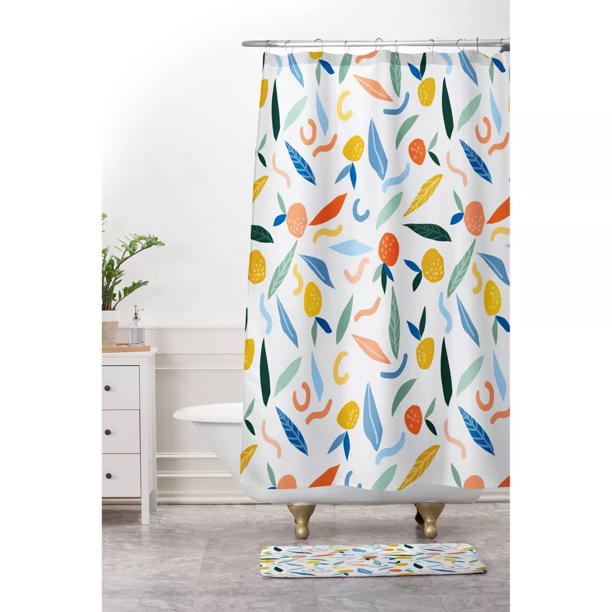 83 Oranges Art Is To Give Life A Shape Shower Curtain - Deny Designs