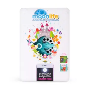 Moonlite Starter Pack - Storybook Projector for Smartphones with 2 Stories