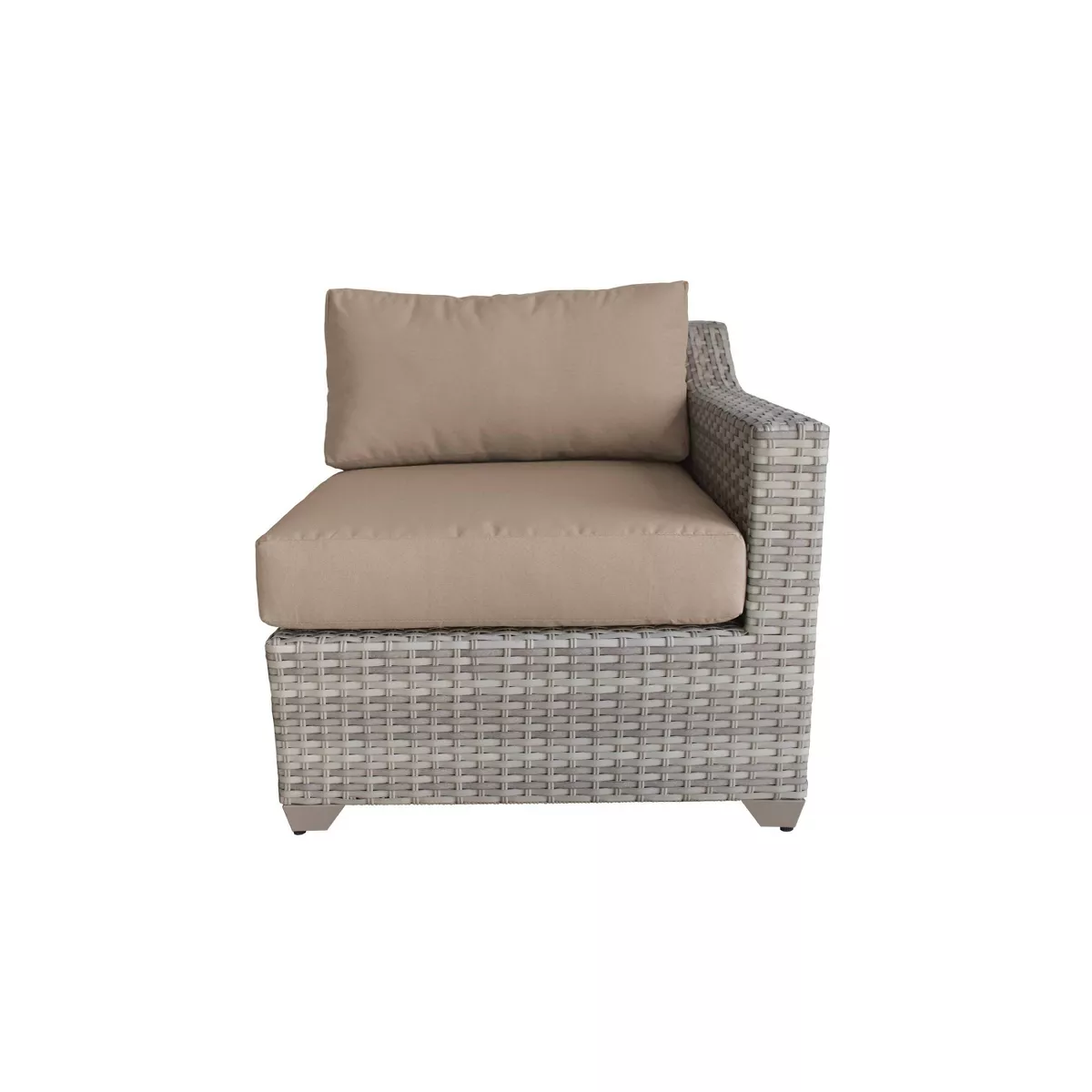Fairmont 6pc Patio Seating Set with Cushions - Wheat - TK Classics