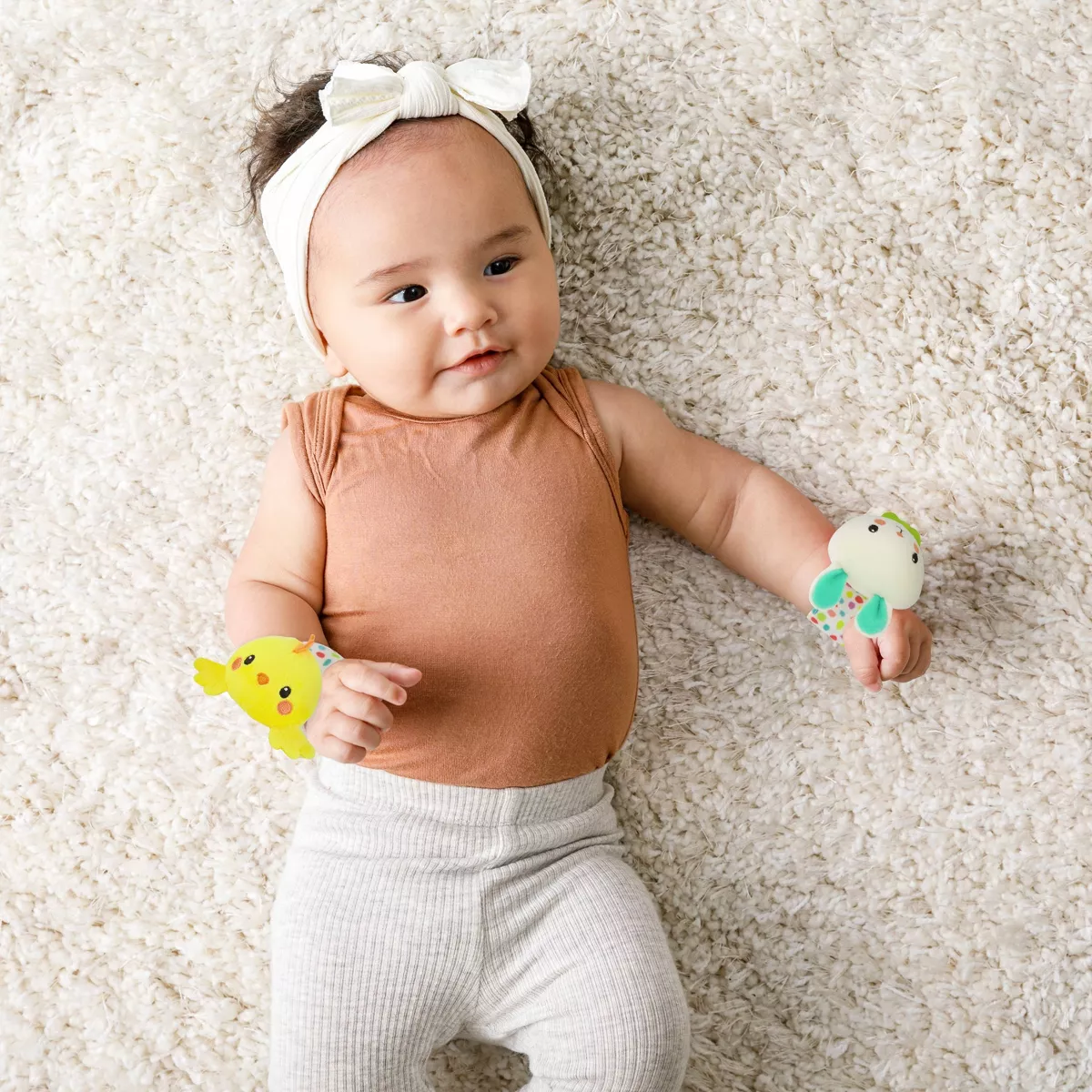Infantino Go Gaga! Springtime Wrist Rattles
