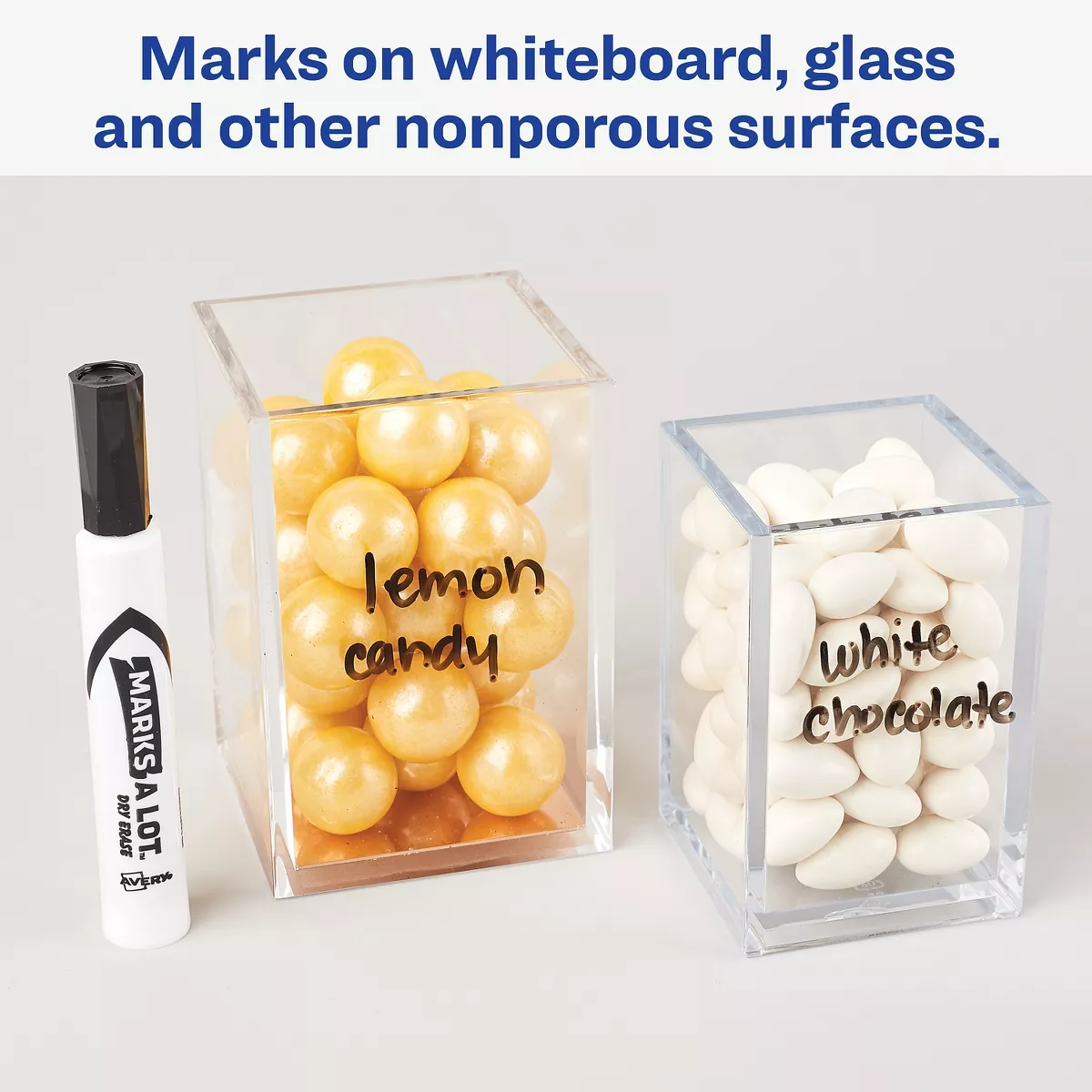 Avery Marks-A-Lot Desk/Pen-Style Dry Erase Marker Chisel/Bullet Tip Assorted 24/PK 29870