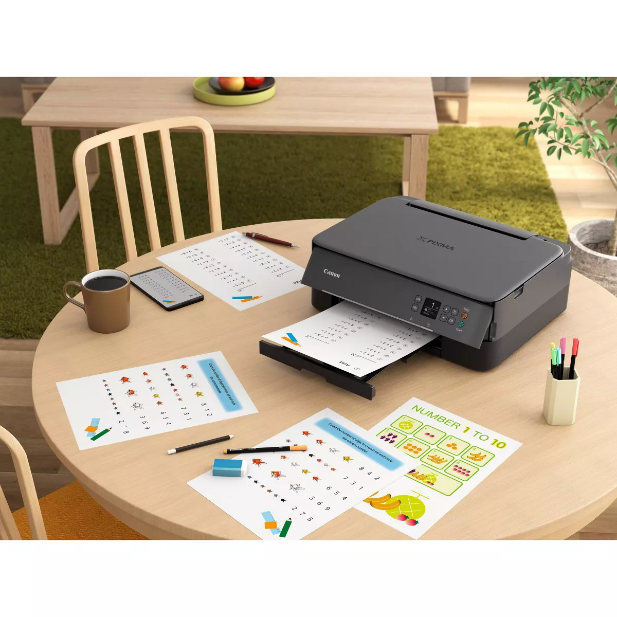 Canon PIXMA TS6420 Wireless All-In-One Photo Printer with Copier, Scanner and Mobile Printing - Black