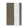 128 page College Ruled Composition Notebook 8"x5" Debossed Charcoal - Good Office Day