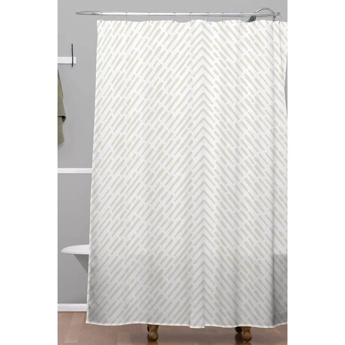Iveta Abolina Roux Cream Shower Curtain Beige - Deny Designs