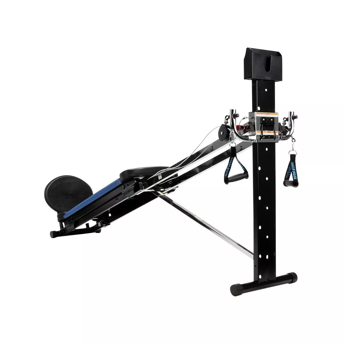 Total Gym XLS Men/Women Universal Total Body Training Foldable Home Gym Workout Machine with Squat Stand, Leg Pull, 2 Ankle Cuffs, and Exercise Chart