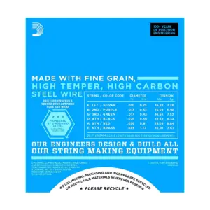 D'Addario EXL110 Nickel Wound Light Electric Guitar Strings Single-Pack