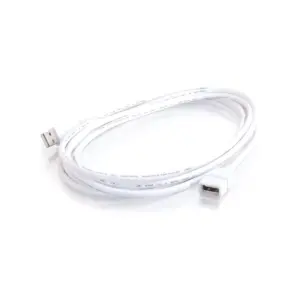 C2G 3m USB Extension Cable - USB 2.0 A to A - Male to Female - 10ft White - Type A Male - Type A Female - 9.84ft - White