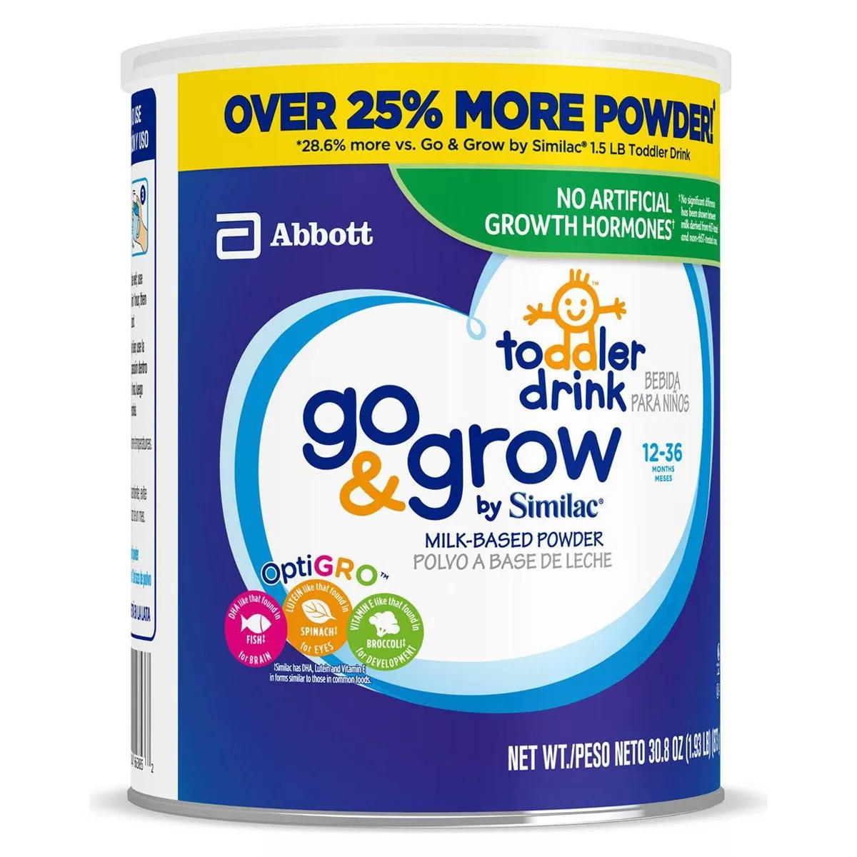 Go & Grow by Similac Toddler Drink Powder - 61.6oz Total