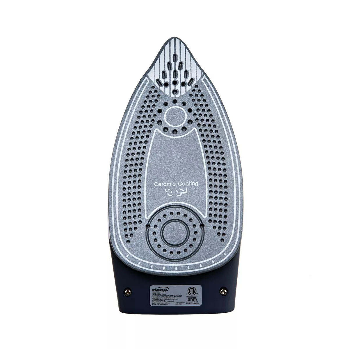 Brentwood 1100 Watt Dual Voltage Nonstick Travel Iron with Steam in Blue