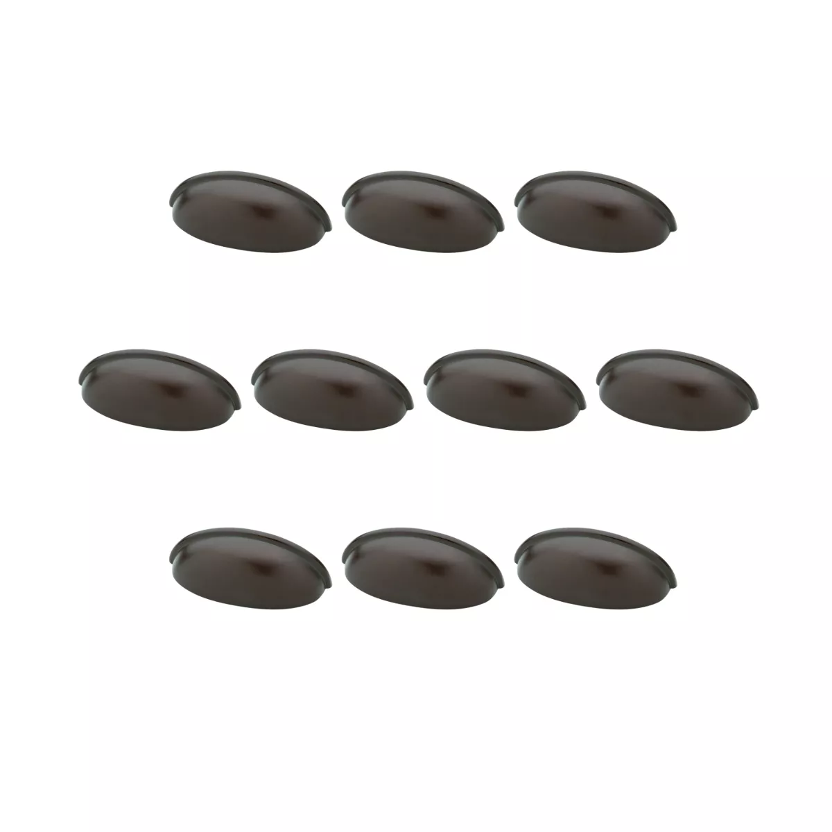 Franklin Brass 10pk 3" Contemporary Cup Pull Dark Bronze