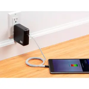 Monoprice Durable USB 2.0 Type-C Charge and Sync Kevlar Reinforced Nylon-Braid Cable - 6 Feet - White | 5A/100W, Aluminum Connectors - AtlasFlex