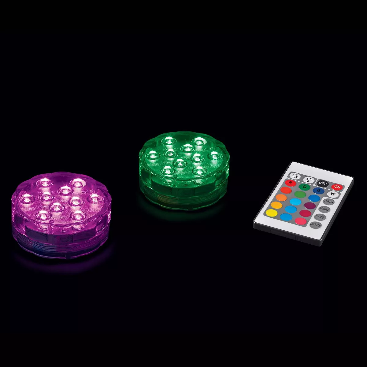 2pk SPOTGLO Waterproof Ambient LED Lights - Merkury Innovations