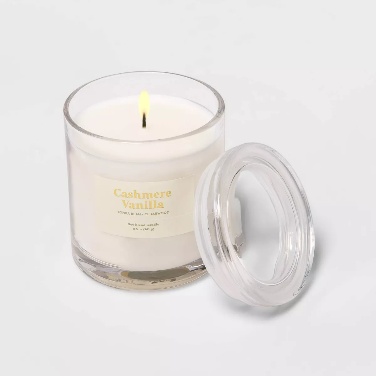 8.5oz Glass Jar Cashmere Vanilla Candle - Threshold™